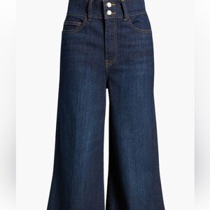 Frame women’s Palazzo jean size 24. High waist cropped. Style Fawcett